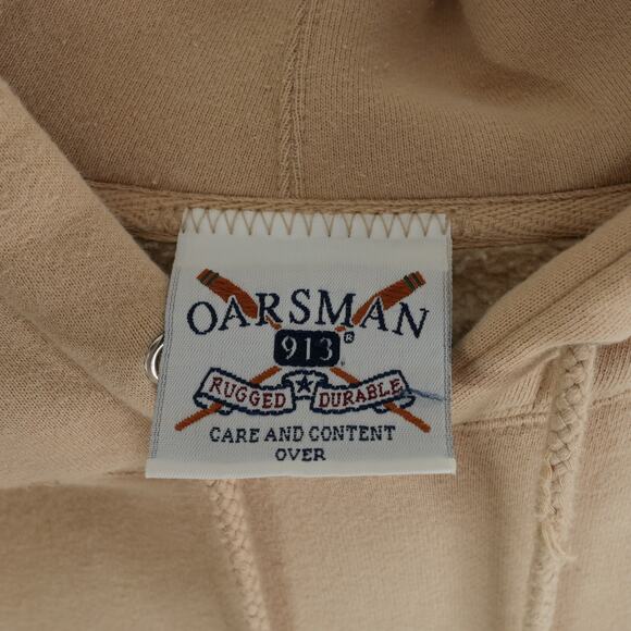 Oarsman 913 Hoodie Mens XL Beige Army 75 Fort Riley Big Red One 1st Infantry - Picture 5 of 11